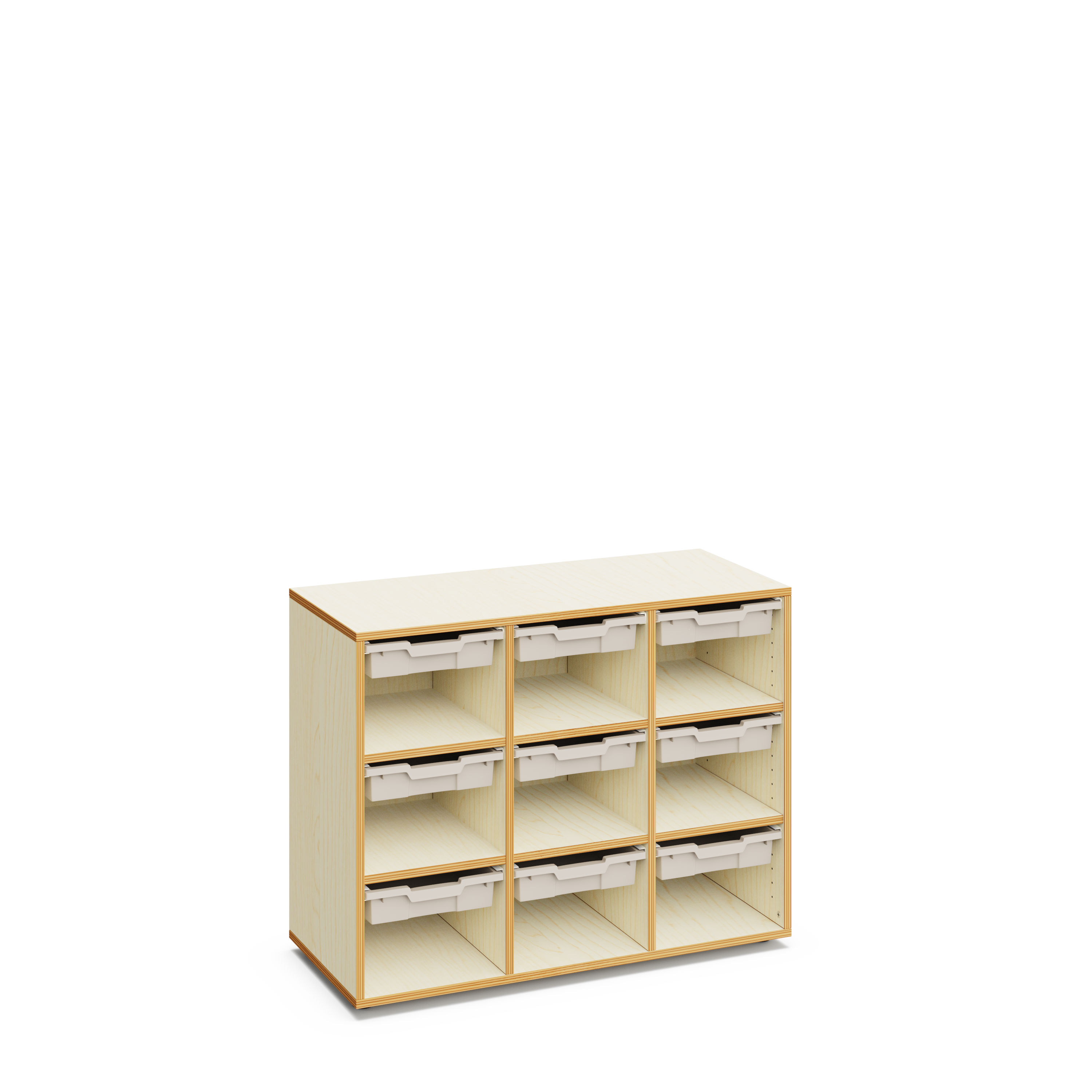 Materialcontainer Merit mit flachen Boxen 