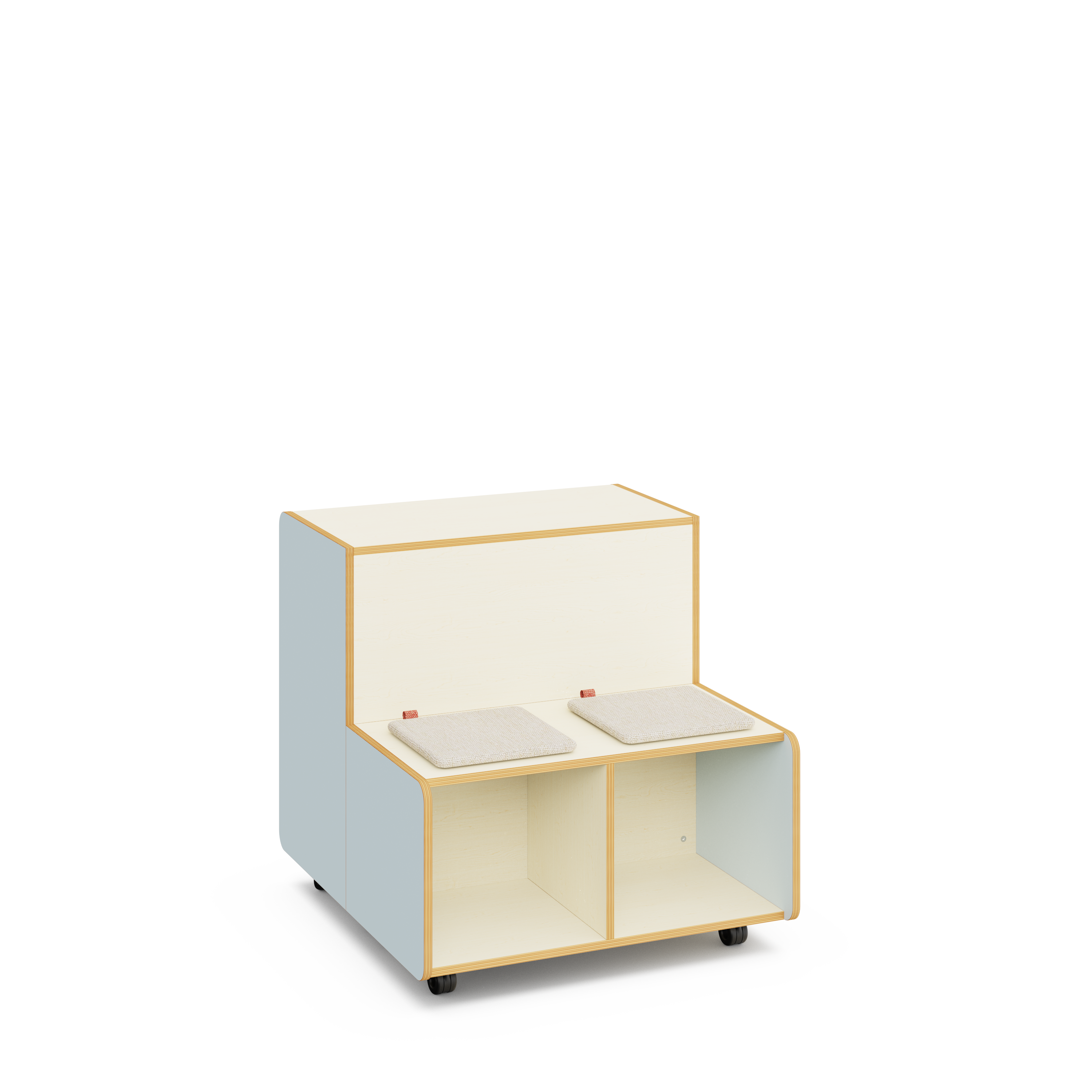 Aufbewahrungs- und Sitzsystem - fahrbar
